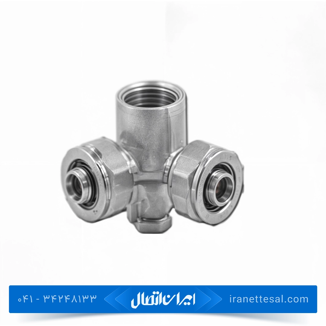 سه راهی 90 دیواری کوپلی نیوپایپ