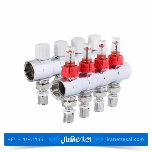 کلکتور ترموستاتیک رفت و برگشت فلومتردار کوپلی نیوپایپ