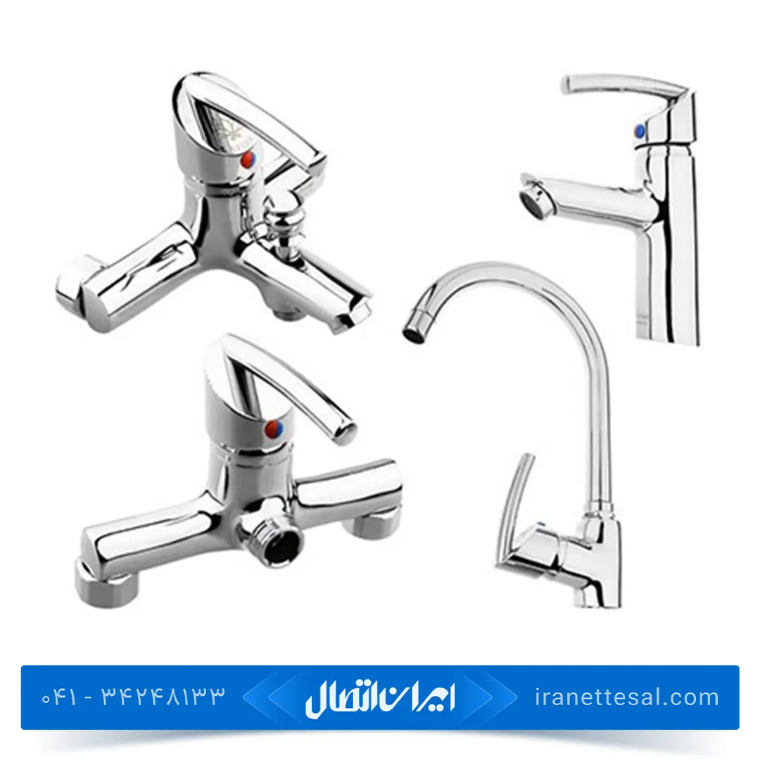 ست شیرآلات مدل لایت رنگ کروم آویسا