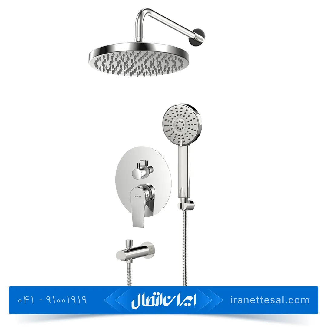 شیر حمام توکار کسری مدل فیدل