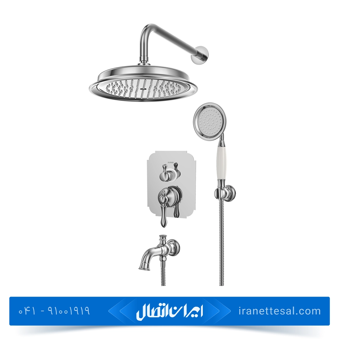 شیر حمام توکار کسری مدل ناپل