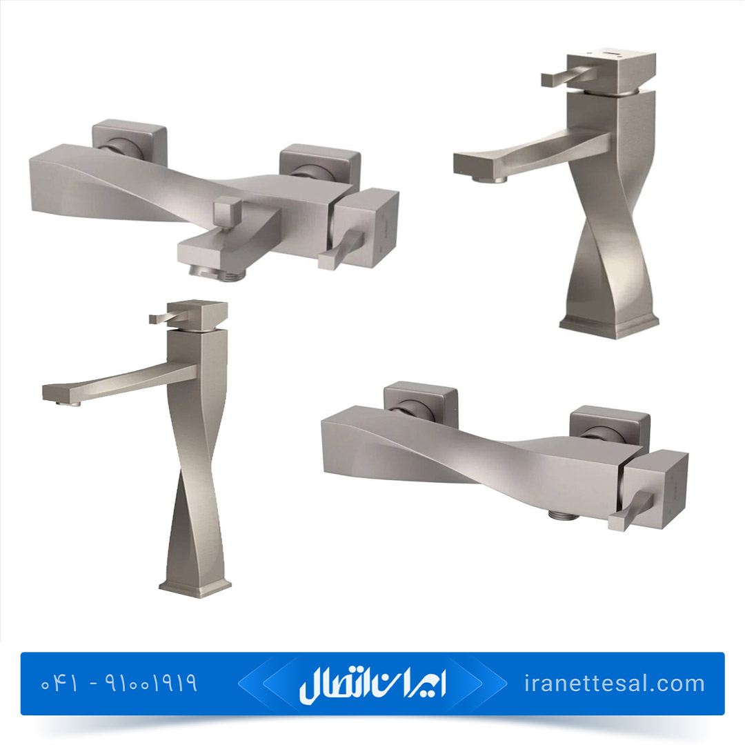 ست شیرآلات کسری مدل فیلادلفیا کروم مات