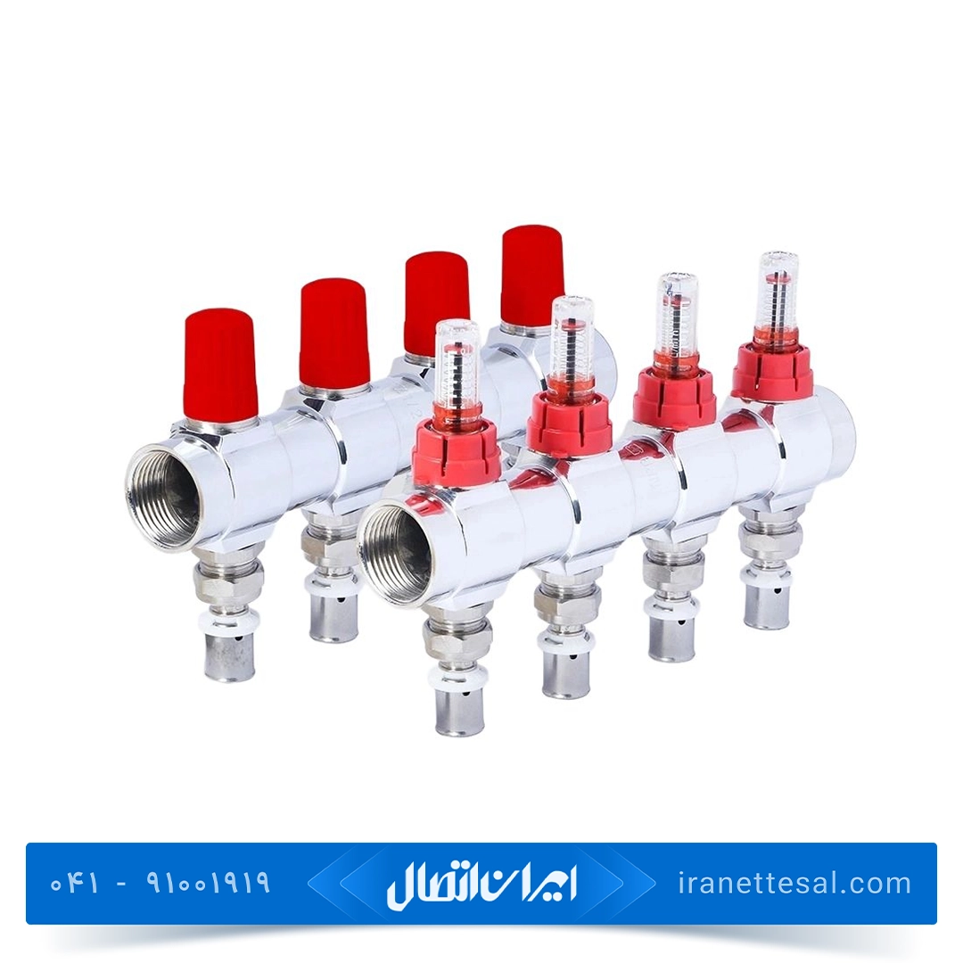 کلکتور ترموستاتیک رفت و برگشت فلومتر دار پرسی نیوپایپ