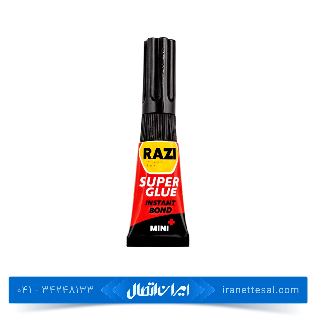 چسب قطره ای رازی مدل +Super Glue Mini حجم 1.5 میلی لیتر