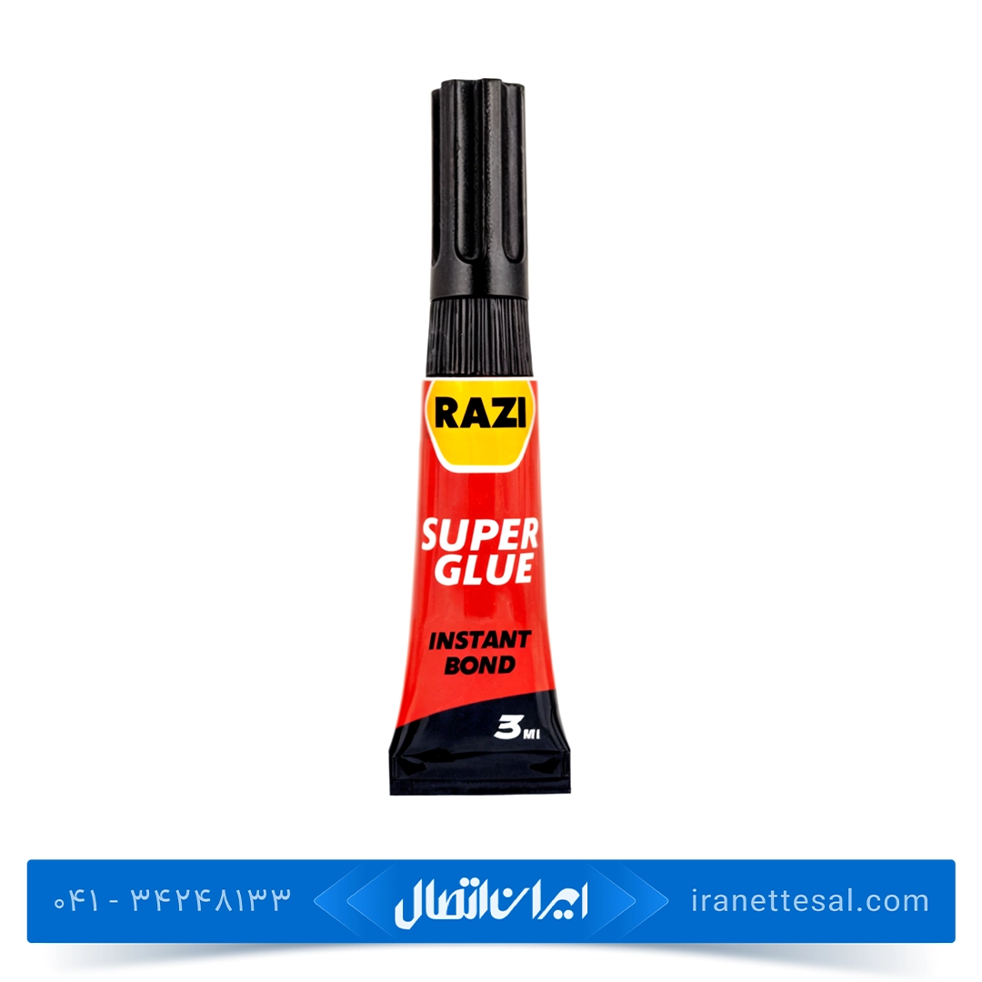 چسب قطره ای رازی مدل Super Glue حجم 3 میلی لیتر
