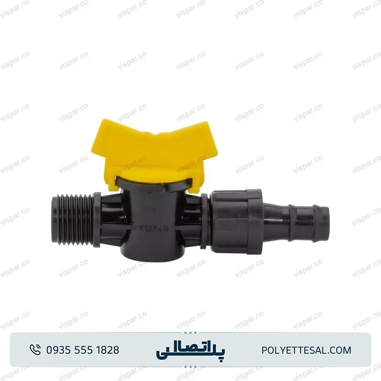 شیر انشعاب رزوه 1/2 به نوار تیپ ویسپار